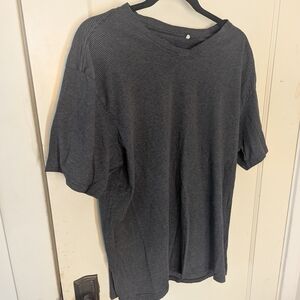 Prana Men's Charcoal Striped Tee